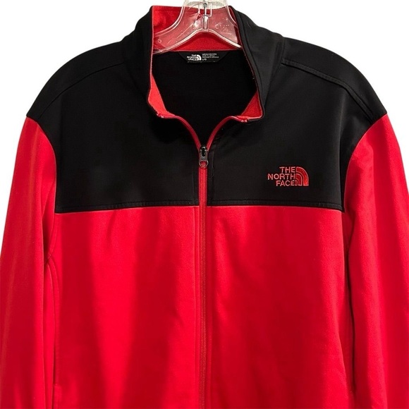 The North Face Men's Track Jacket Size L Red Full Zip Casual - Picture 2 of 12